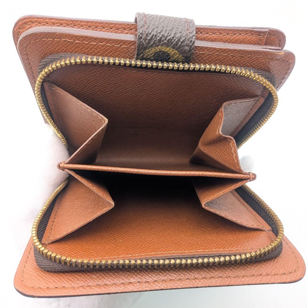 ルイヴィトン LOUIS VUITTON モノグラム コンパクトジップ 二つ折り