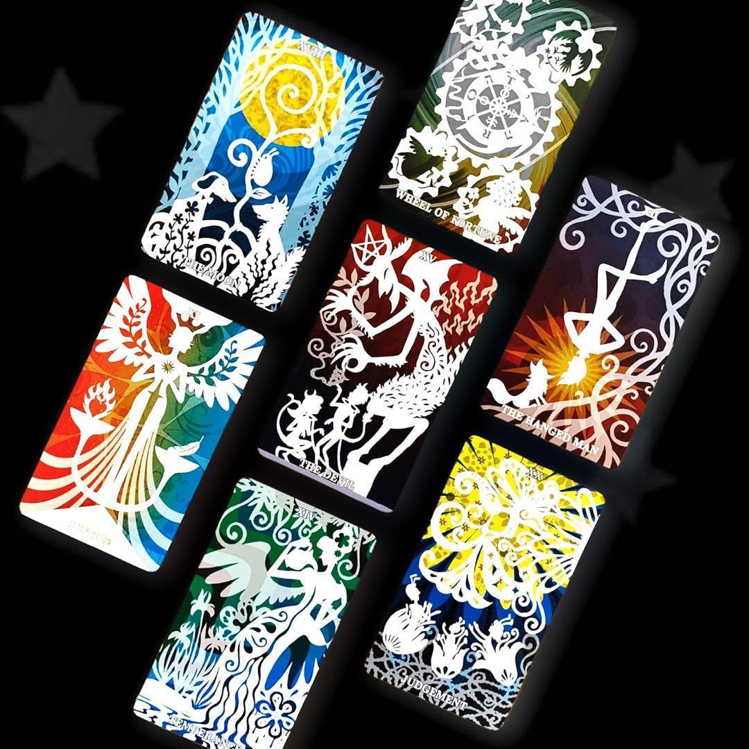 【正規品タロットカード】シルエットタロット 3rdエディション 太陽／ネガティブ