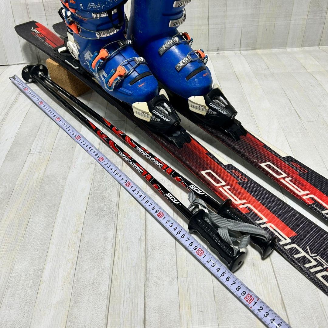 ジュニアスキーセット　DYNAMIC 板 120cm ブーツ 　ストック