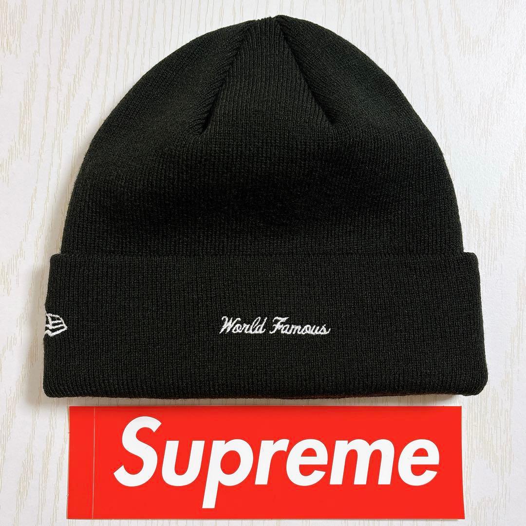 Supreme NEW ERA ニット帽　バンダナ　BOXロゴ　ブラック　黒