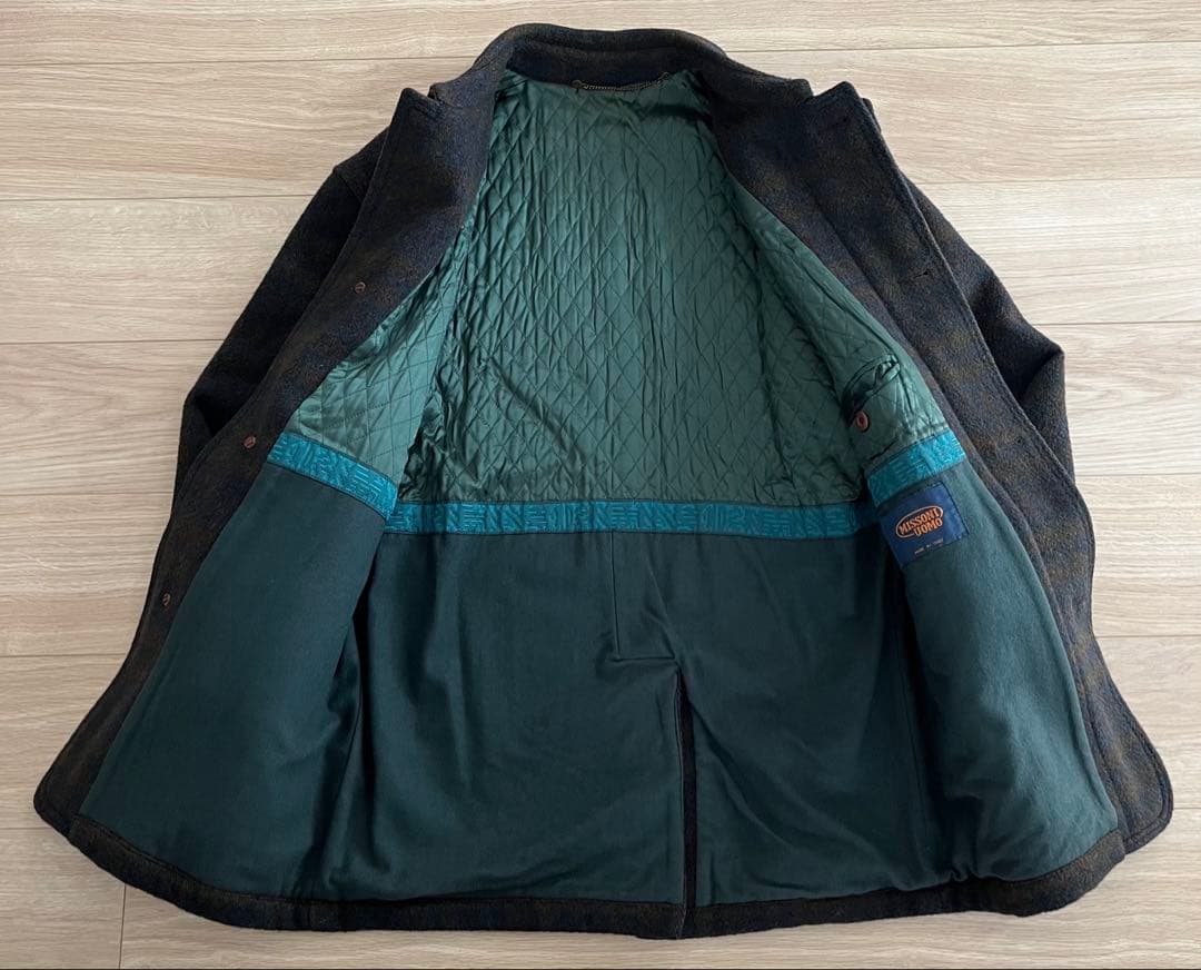 イタリア製 MISSONI UOMO ミッソーニ ウール オンブレ ミドル丈