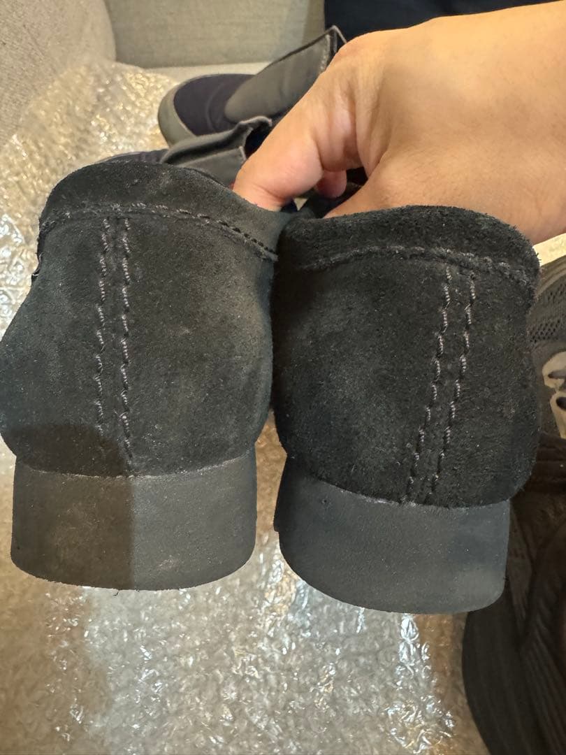 クラークス　ワラビーゴアテックス　24.5 ブラック