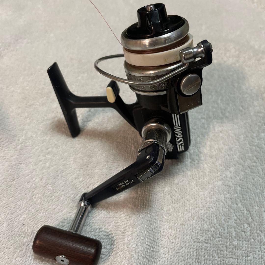 SS600 スピニングリール 木製ハンドル