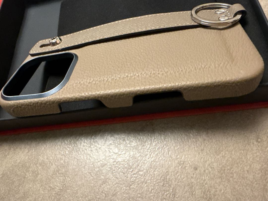 BONAVENTURA iPhone用レザーケース ベージュ