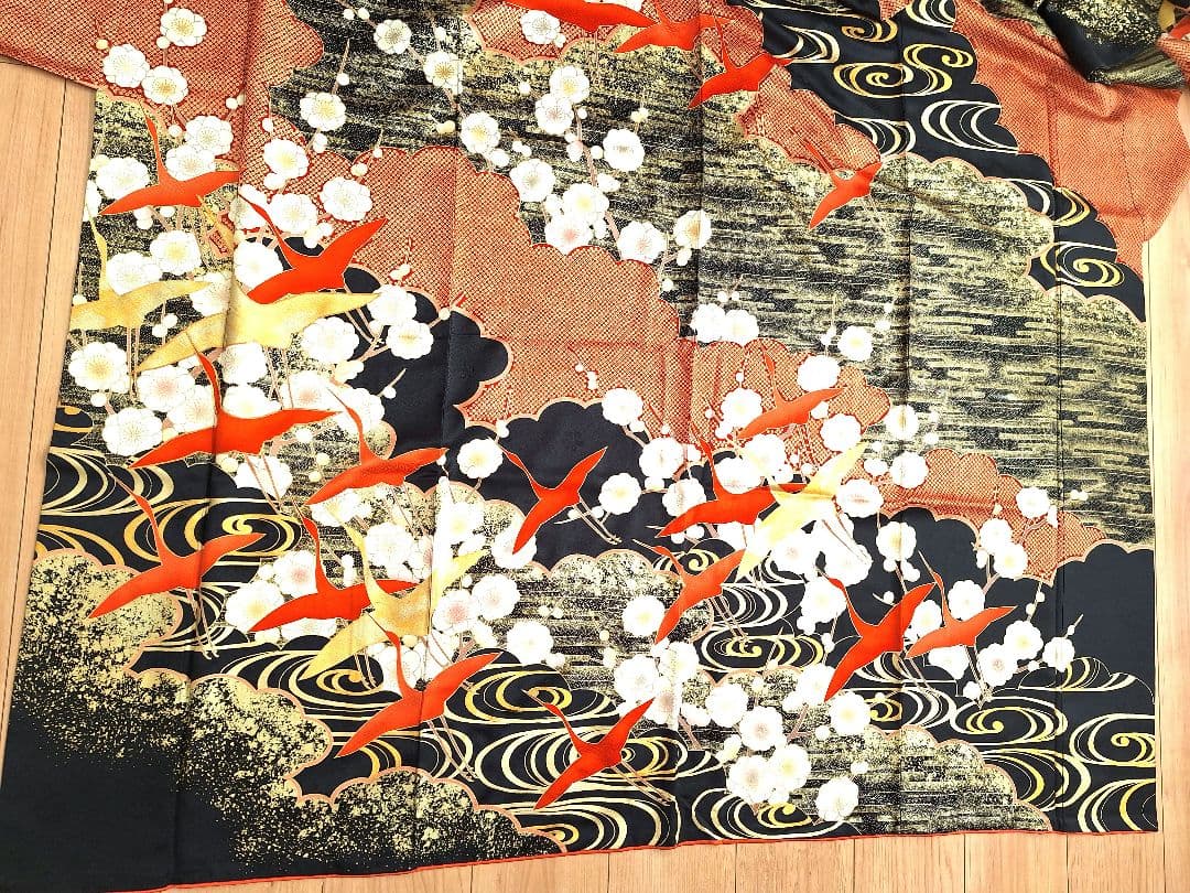 着物リメイクワンピース3642