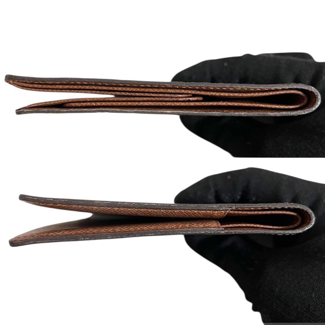 ルイヴィトン　二つ折り財布　札入れ　廃盤　希少　モノグラム　薄型　コンパクト