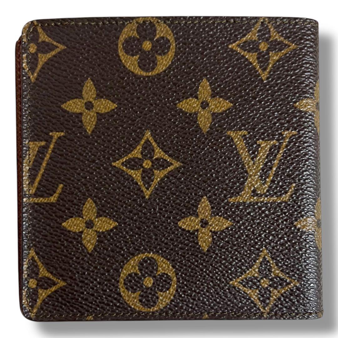 ルイヴィトン　二つ折り財布　札入れ　廃盤　希少　モノグラム　薄型　コンパクト