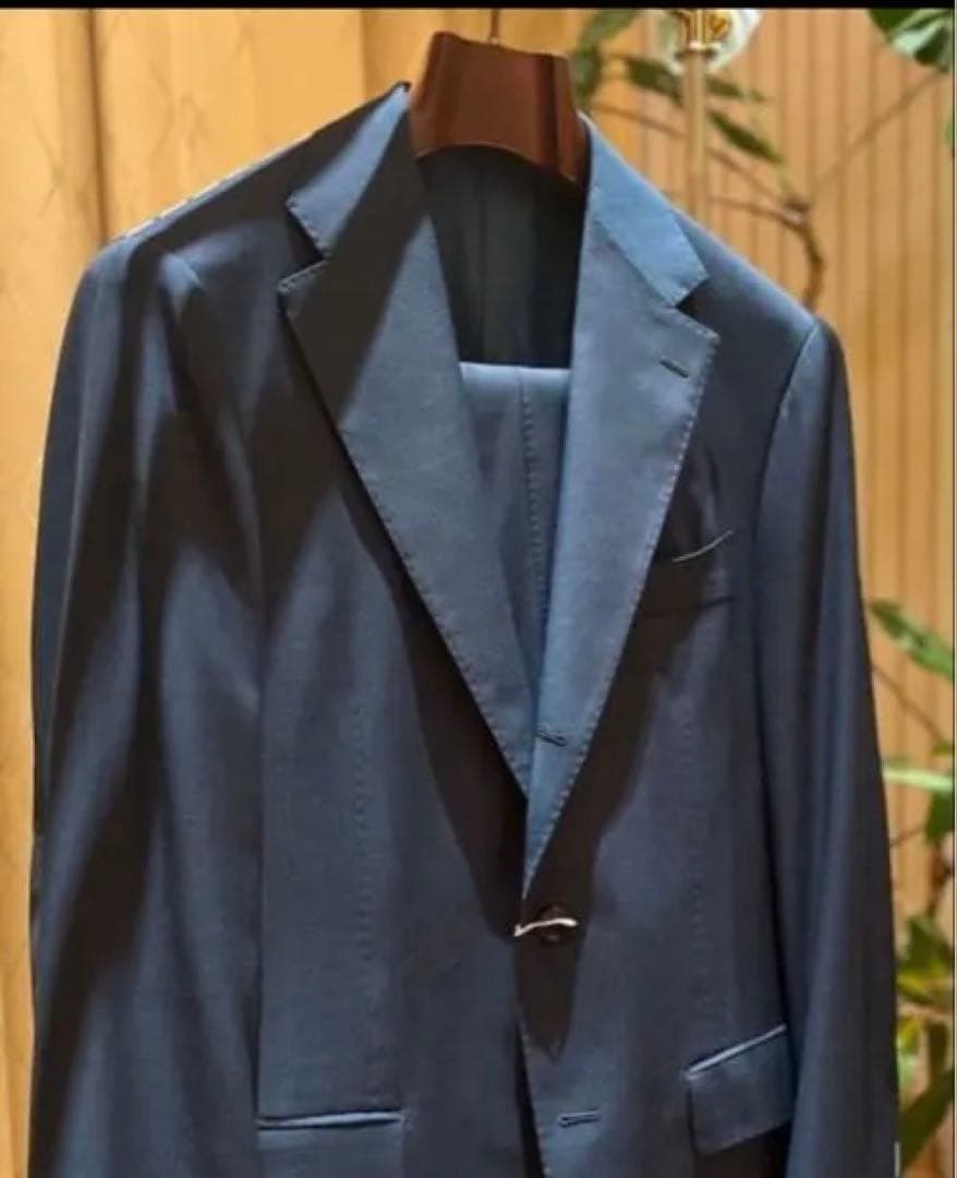 ブリッラペルイルグスト 46 スーツ ネイビー シングル ビームスエフ