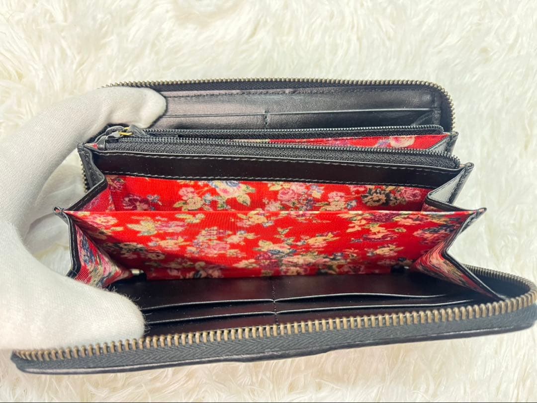 【未使用品】 超美品 グッチ GUCCI オフィディア GG長財布 レザー 黒