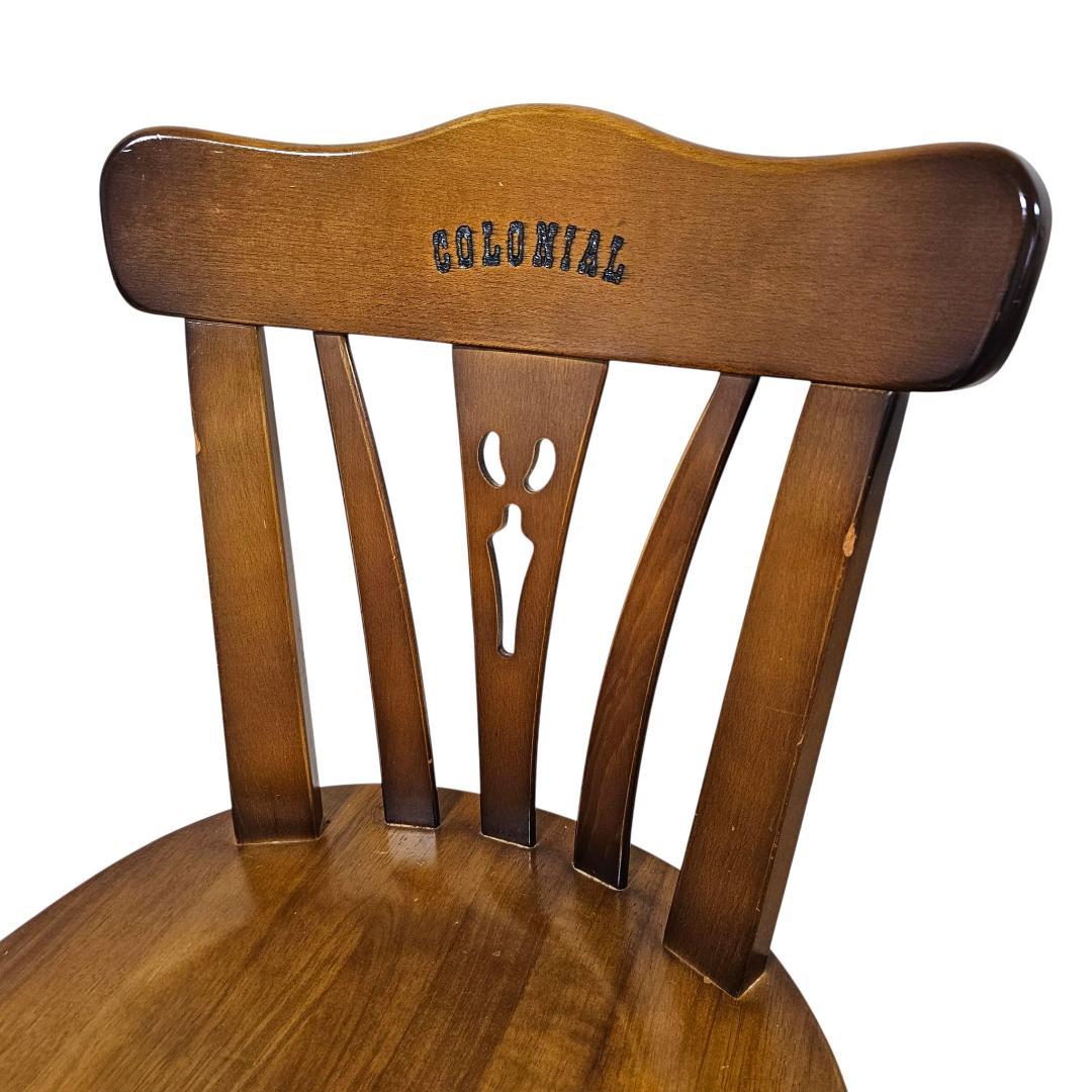 karimoku カリモク コロニアル 回転 ダイニングチェア① ヴィンテージ