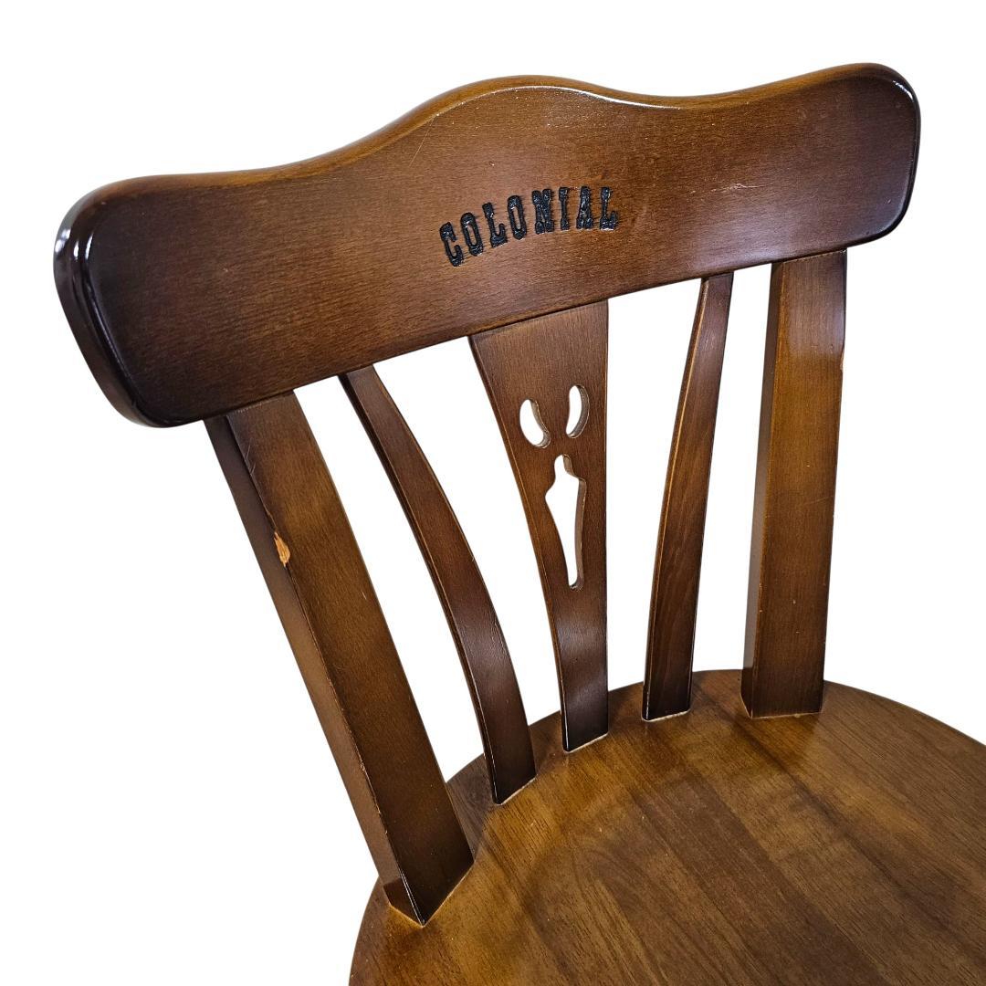 karimoku カリモク コロニアル 回転 ダイニングチェア① ヴィンテージ