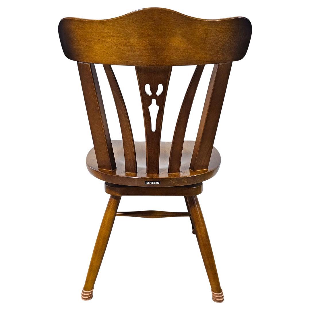 karimoku カリモク コロニアル 回転 ダイニングチェア① ヴィンテージ