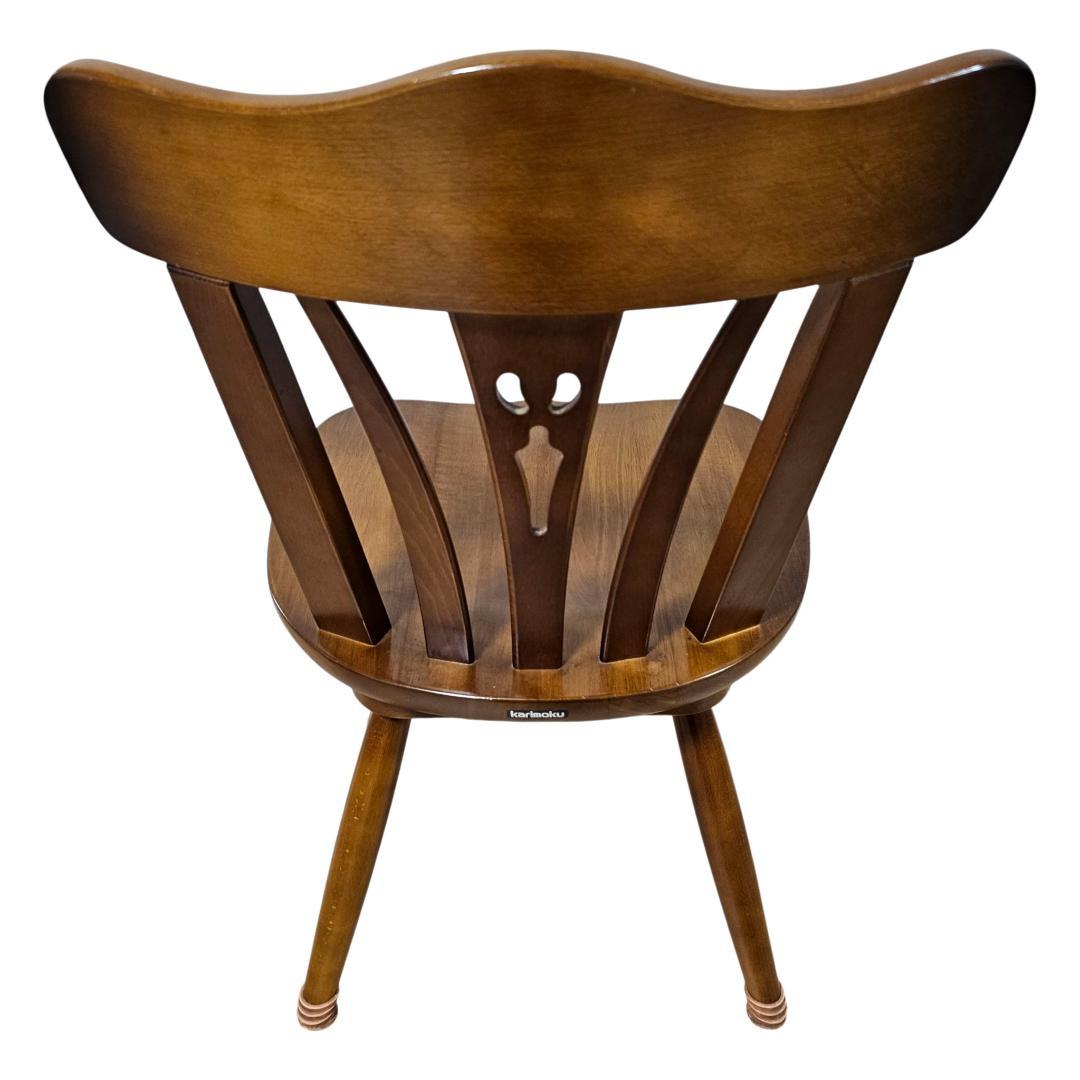 karimoku カリモク コロニアル 回転 ダイニングチェア① ヴィンテージ