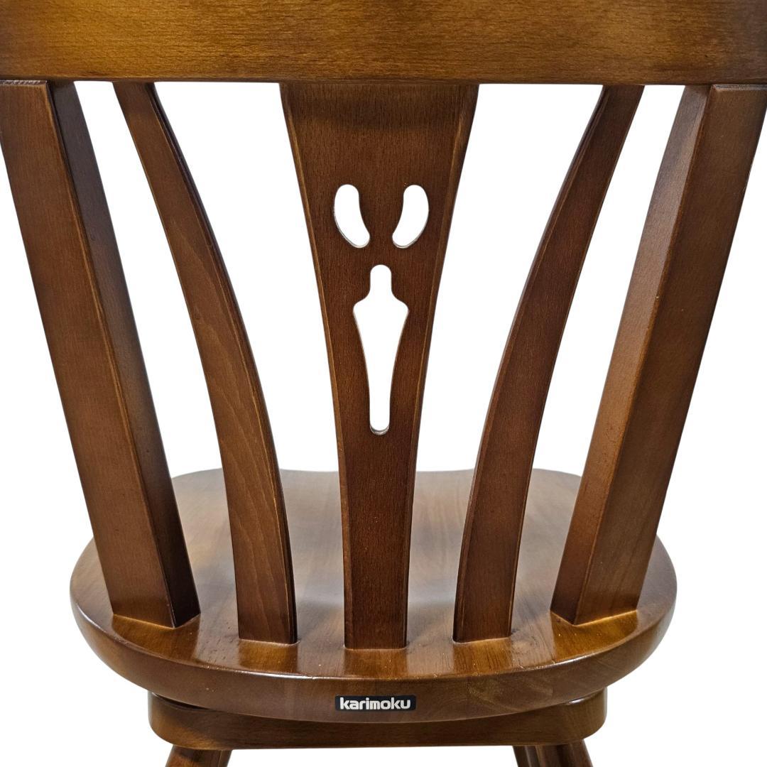karimoku カリモク コロニアル 回転 ダイニングチェア① ヴィンテージ