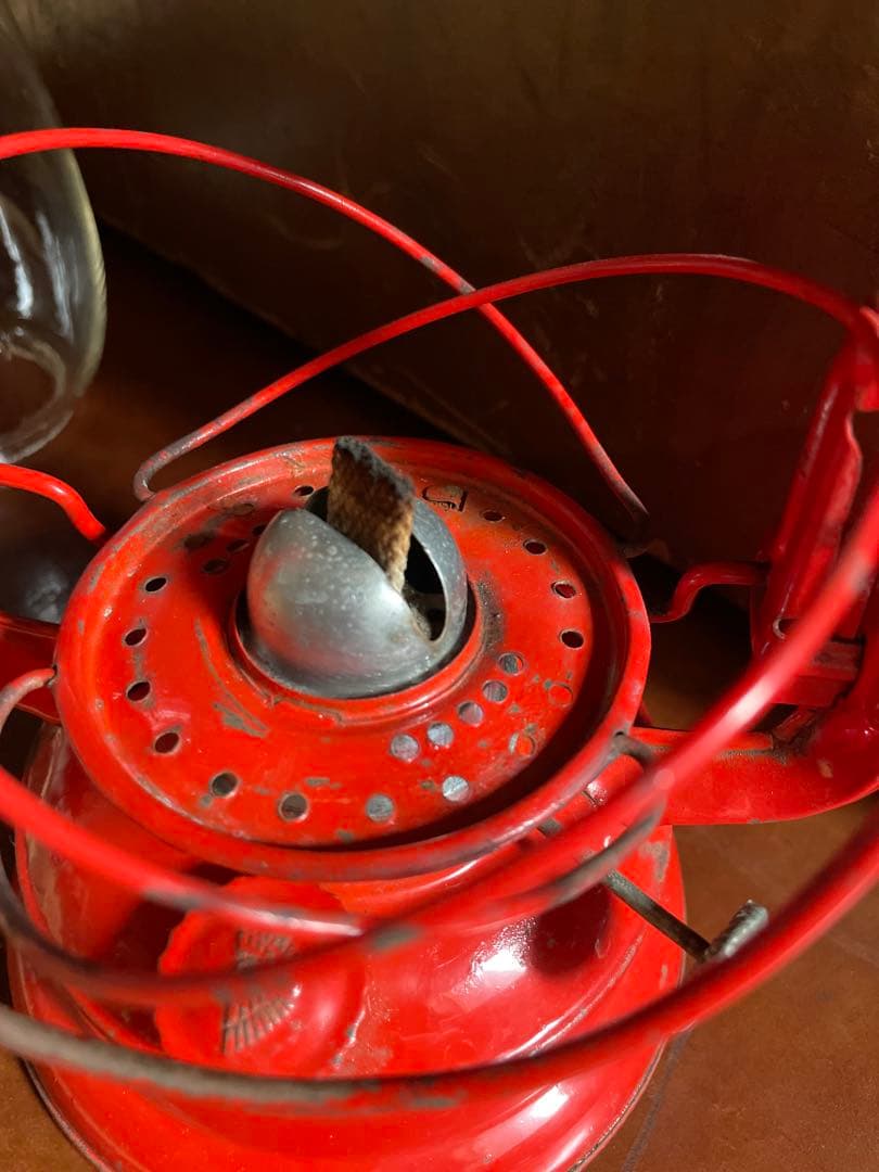 WINGED WHEEL No.500 Red オイル ランタン オイルランプ