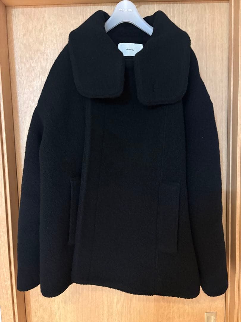 1回着用:TODAYFUL Standcollar Boucle Jacket
