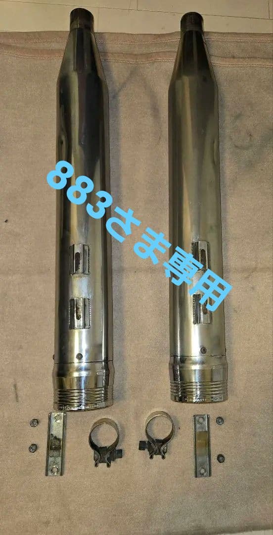 ハーレー　４inラインハートスリップオンマフラー