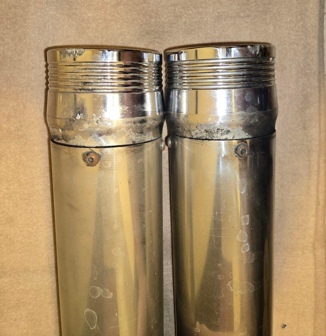 ハーレー　４inラインハートスリップオンマフラー