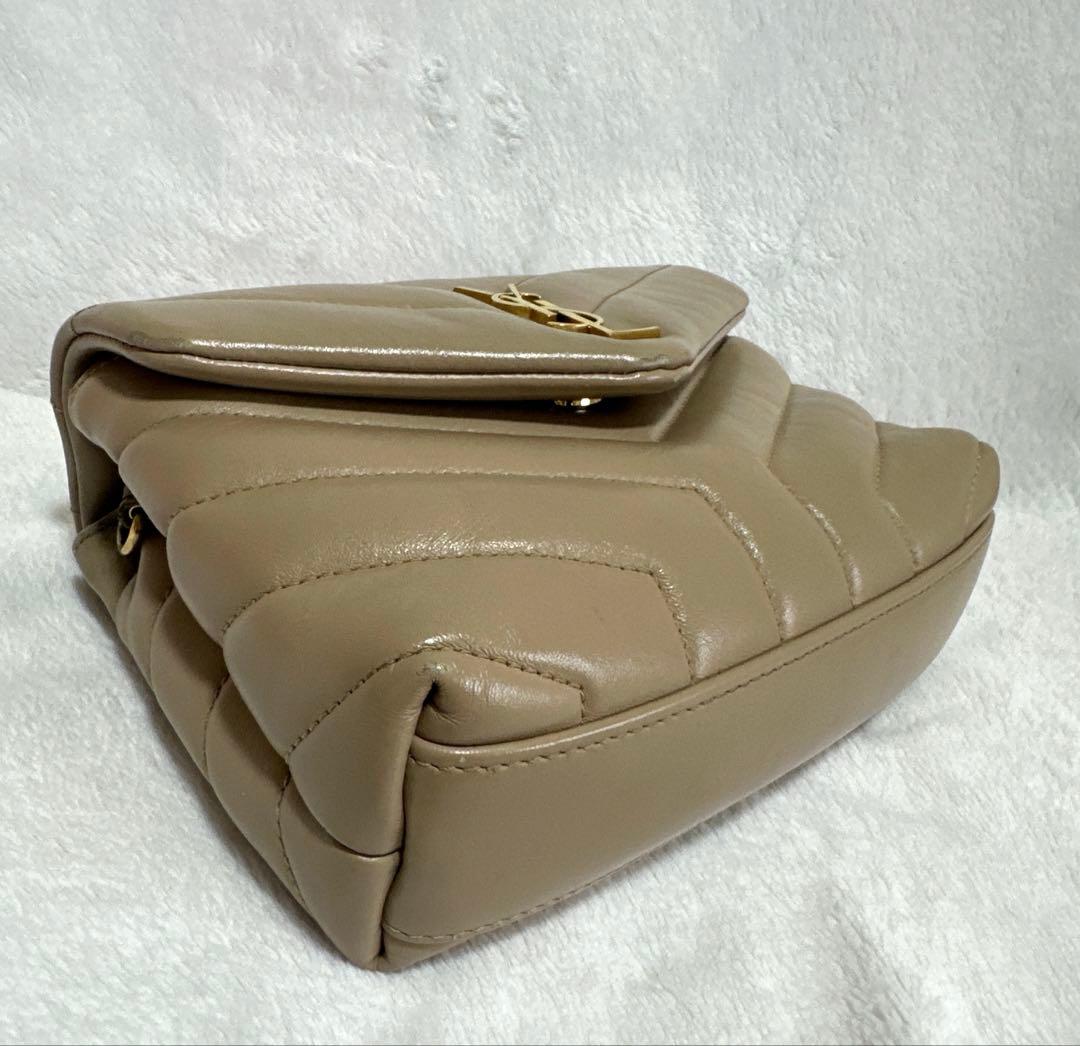 SAINT LAURENT サンローランパリ ルル ショルダーバッグ ベージュ