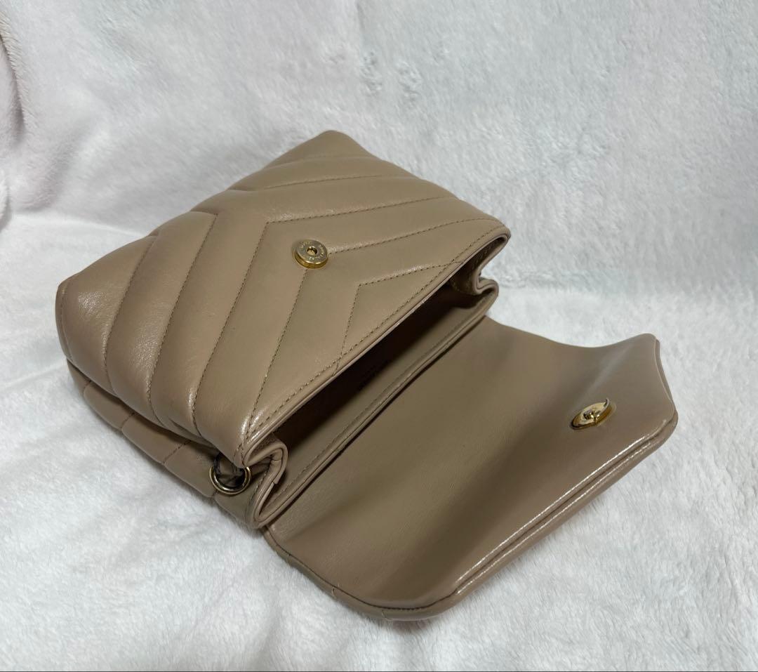 SAINT LAURENT サンローランパリ ルル ショルダーバッグ ベージュ