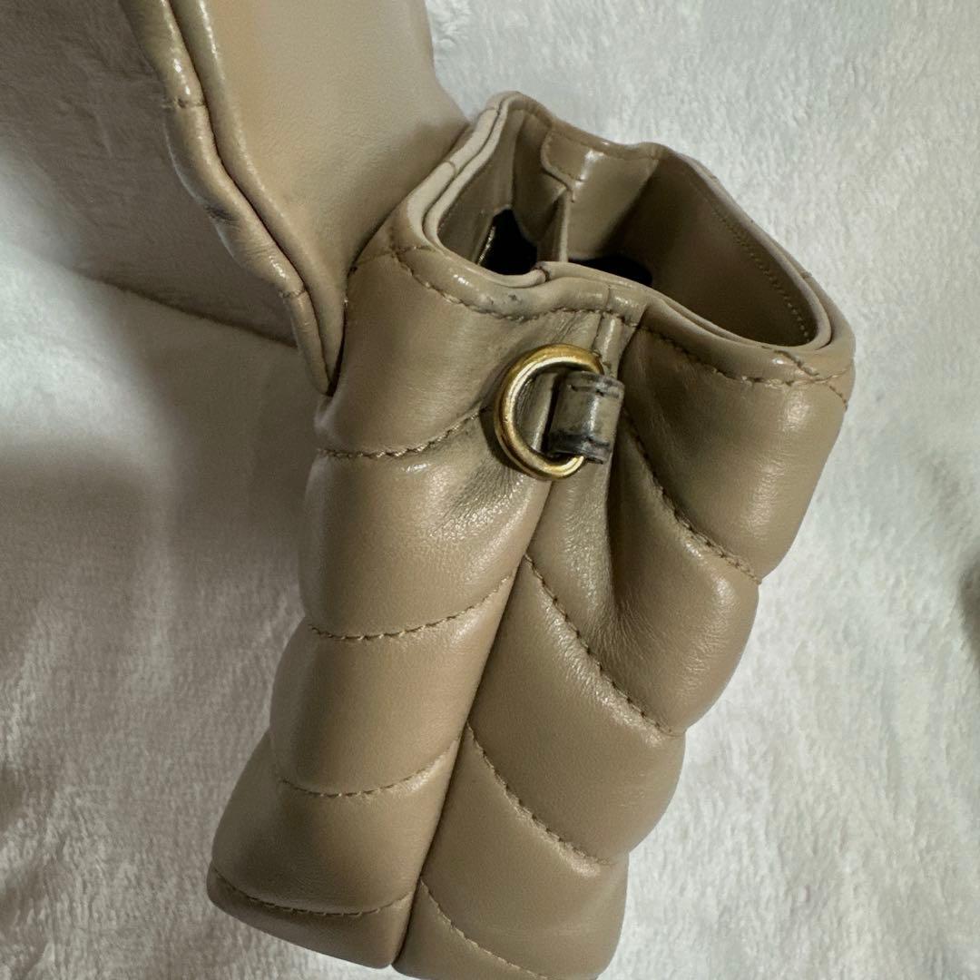 SAINT LAURENT サンローランパリ ルル ショルダーバッグ ベージュ