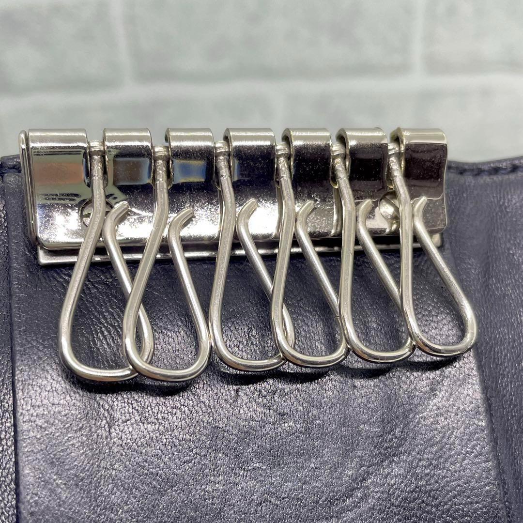 ✨美品✨ CHANEL シャネル キーケース 6連 ラムスキン チョコバー 黒