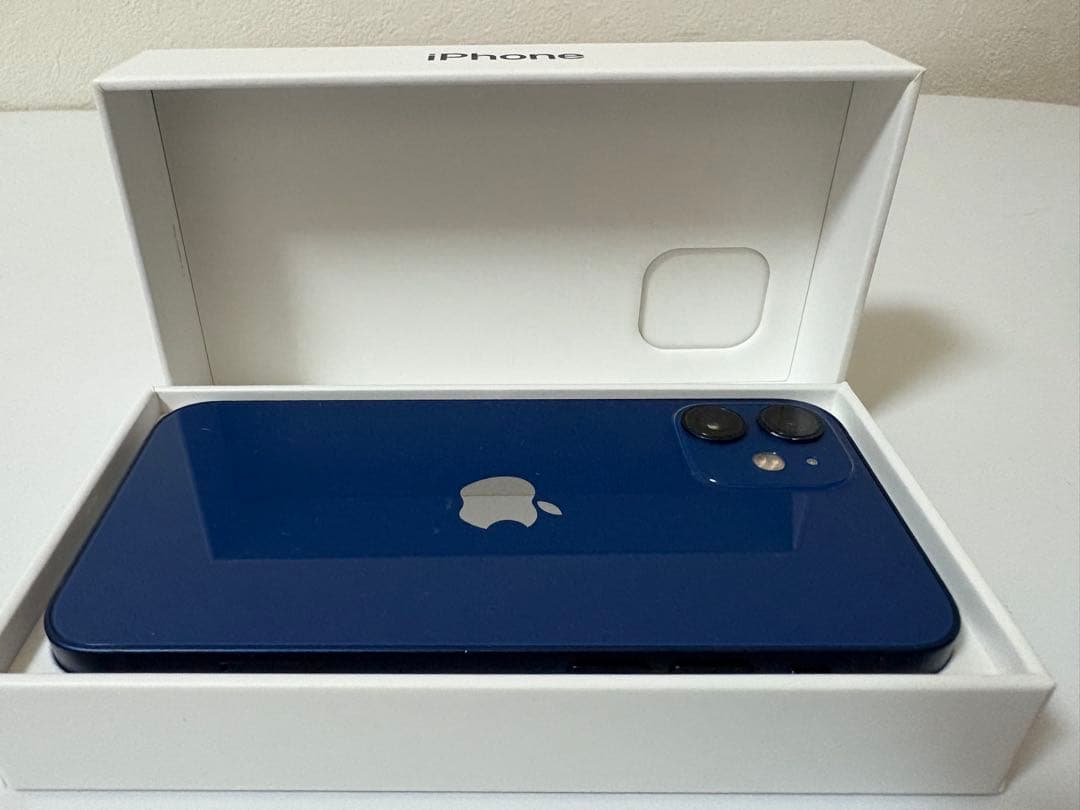 Apple iPhone 12 mini 64GB青 ケース付き 美品