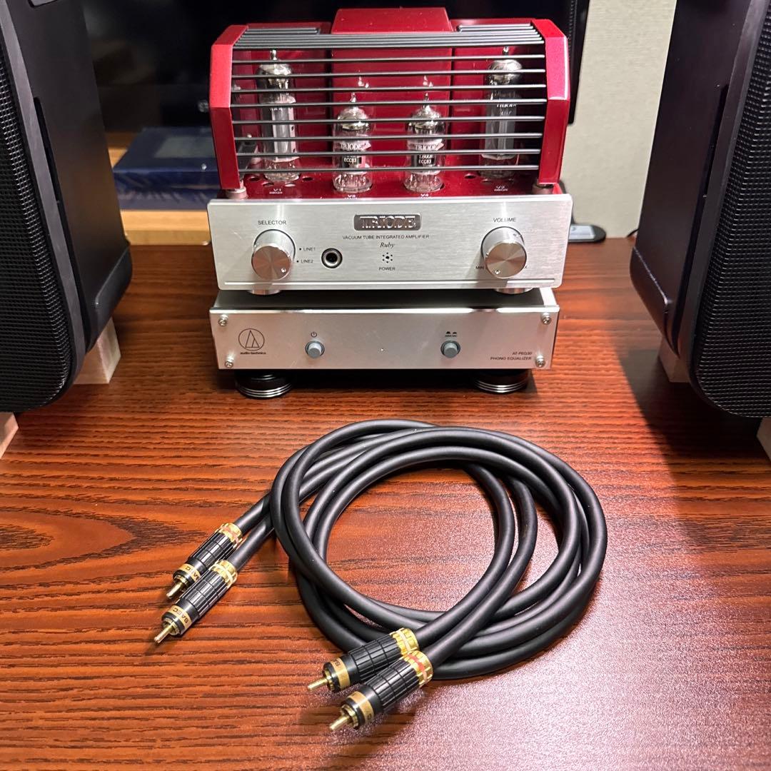 SAEC サエク 高品質 RCAケーブル 1.25m 2本セット