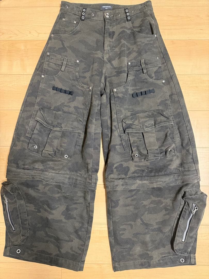パンツ Personsoul Brown Camo Overalls
