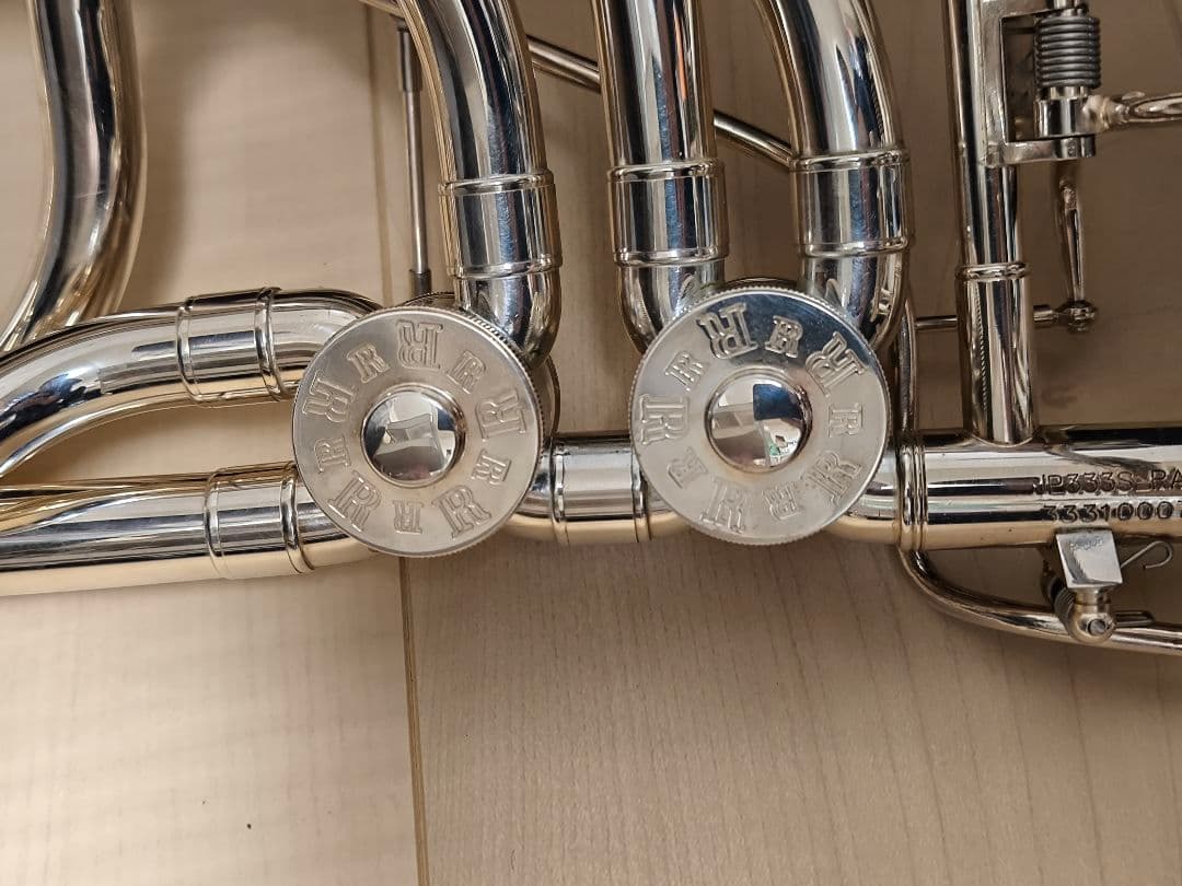 ぱ*ー様 JohnPacker バストロンボーン ダブルロータリー シルバー マ