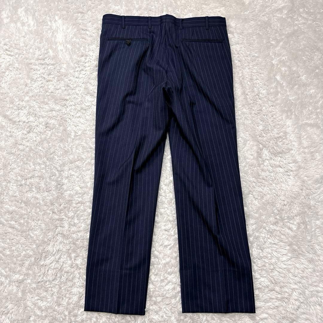 極美品✨ ポールスチュアート ビジネススーツ セットアップ ネイビー ストライプ