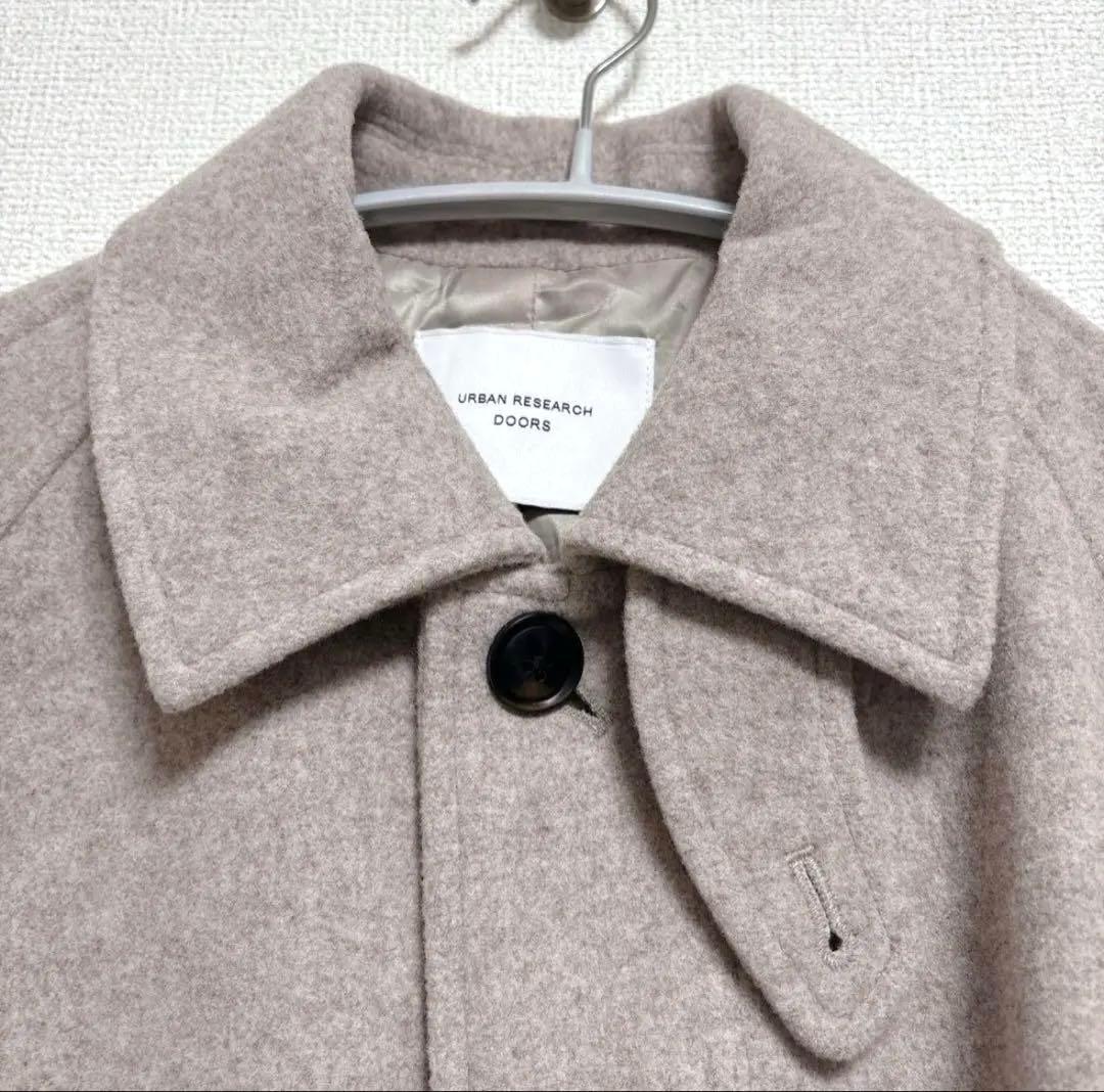 美品 アーバンリサーチドアーズ ウール100バルマカーンコート タグ付き