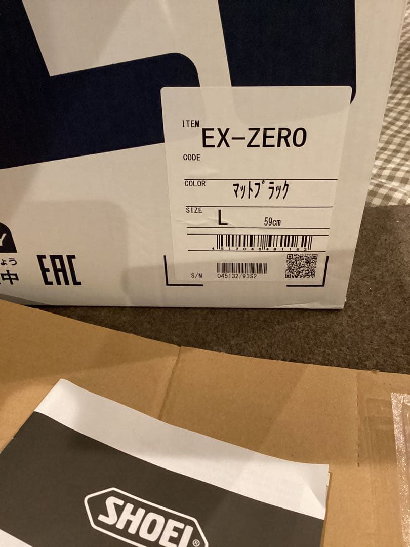 【M!K 断捨離中！】SHOEI EX ZEROマットブラック Lサイズ