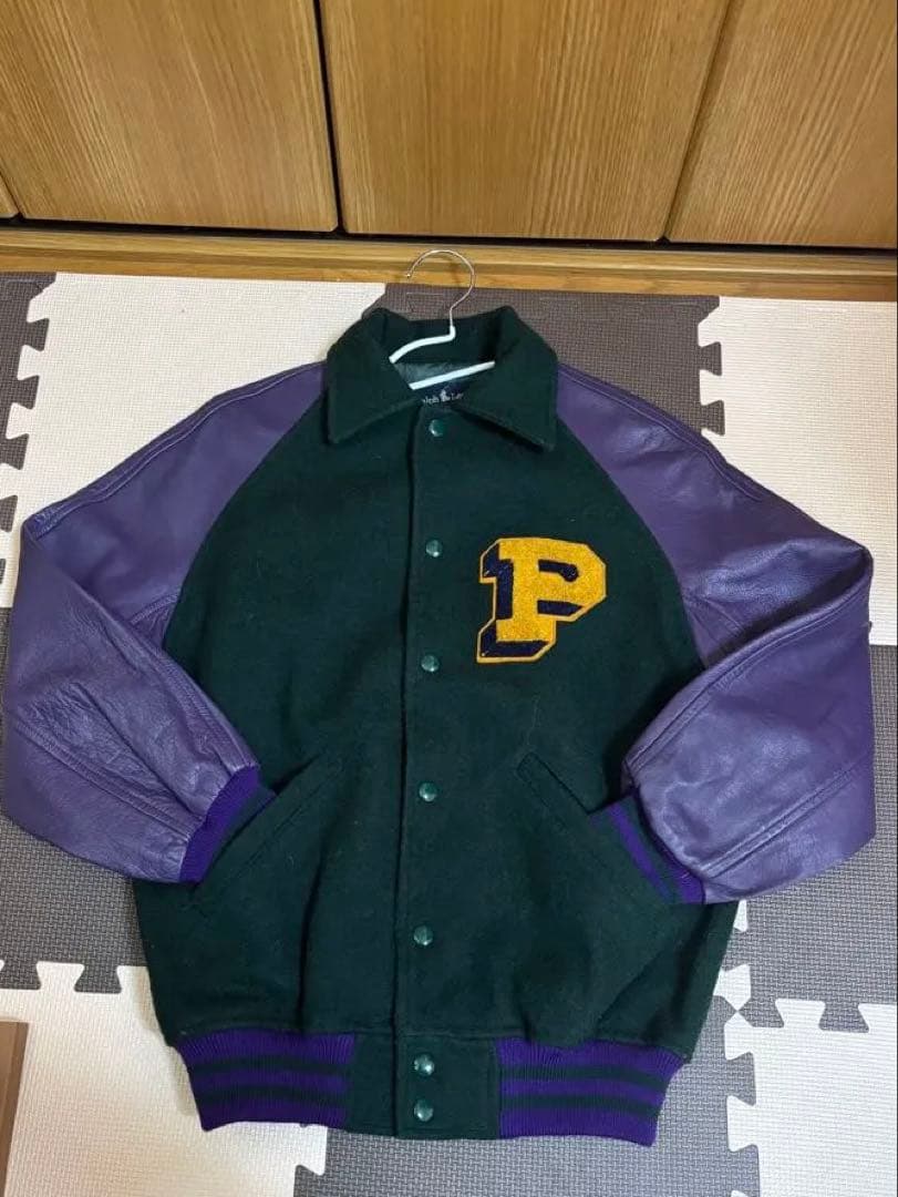 激レア‼️Ralph Lauren スタジャン Mサイズ ユニセックス 本革