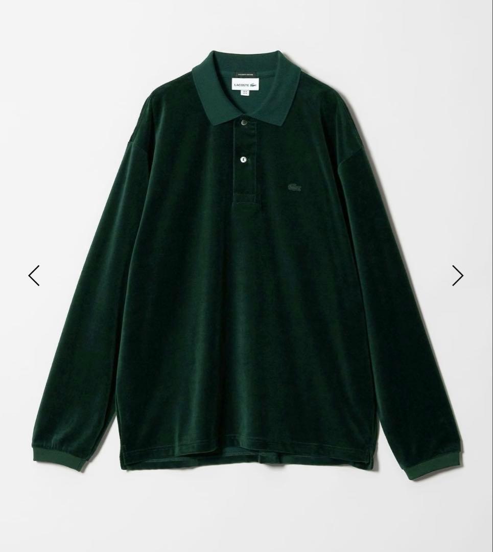 【新品】＜LACOSTE for BEAUTY&YOUTH＞ ベロア ポロシャツ