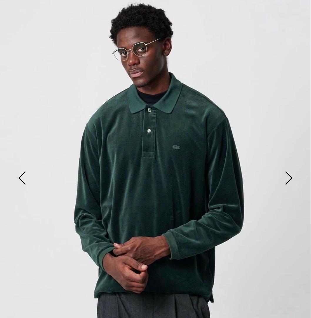 【新品】＜LACOSTE for BEAUTY&YOUTH＞ ベロア ポロシャツ