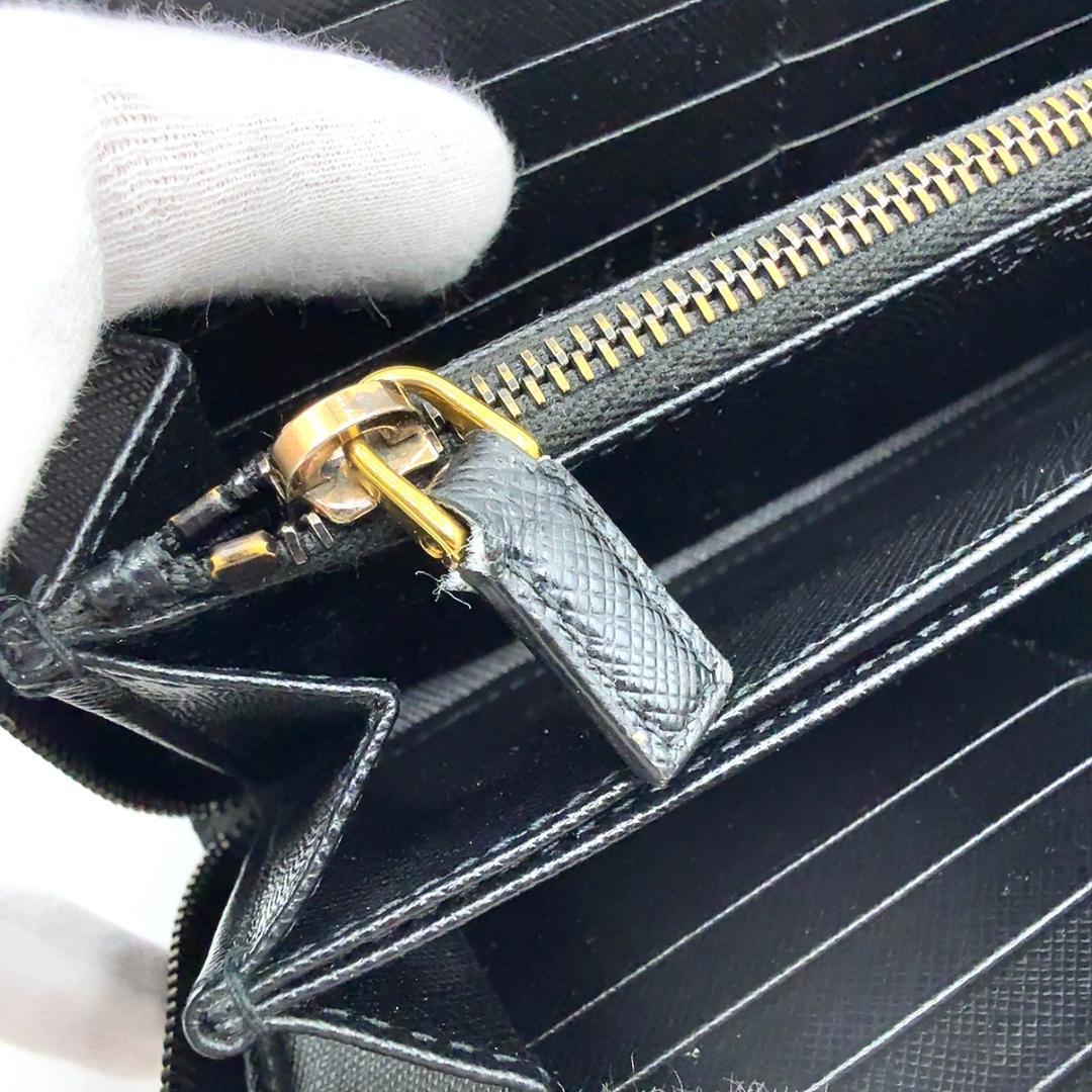 ◇プラダ◇2ML317/レザー/サフィアーノ/ラウンドファスナー/長財布