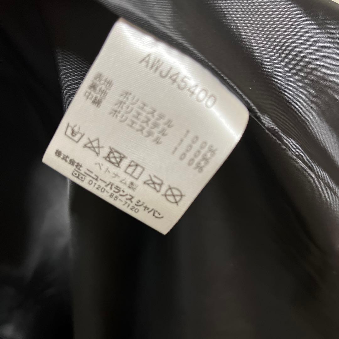 ニューバランス 黒 パデッドロングコートAWJ45400）ベンチコート 中綿 S