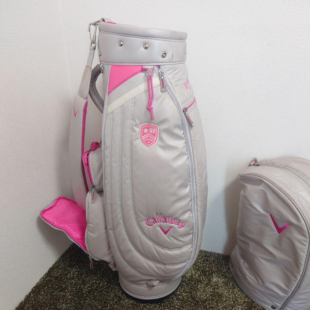callaway キャディバッグ 8.5型 グレー/ピンク