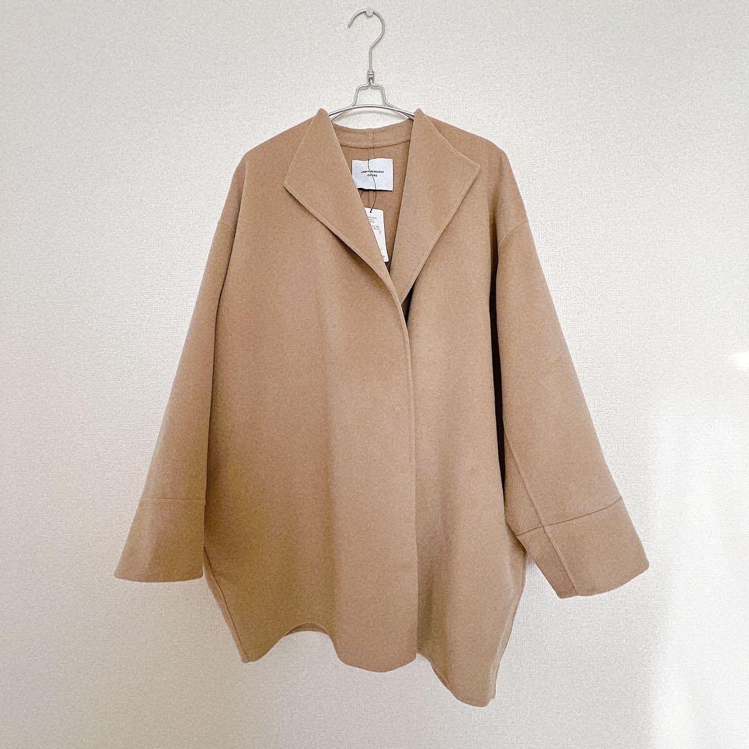 新品タグ付きアーバンリサーチドアーズ ミドルガウンコートコクーンコートベージュ