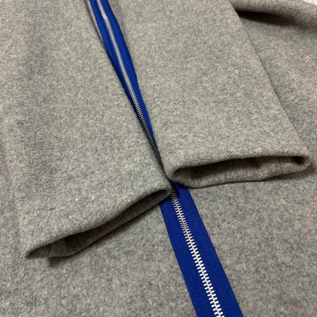 【美品】mint designs バックジップロングコート ブルーライン 2