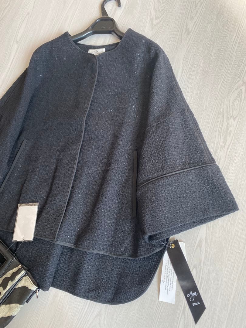 rei様♡34000円新品スコットクラブ購入 ブラックスパンコール入りジャケット