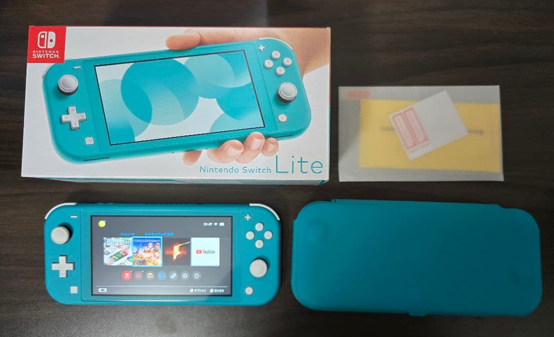 Nintendo Switch Lite ターコイズ　メモリーカード付き