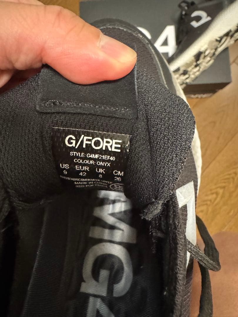 G/FORE ブラック 26.0cm ジーフォア