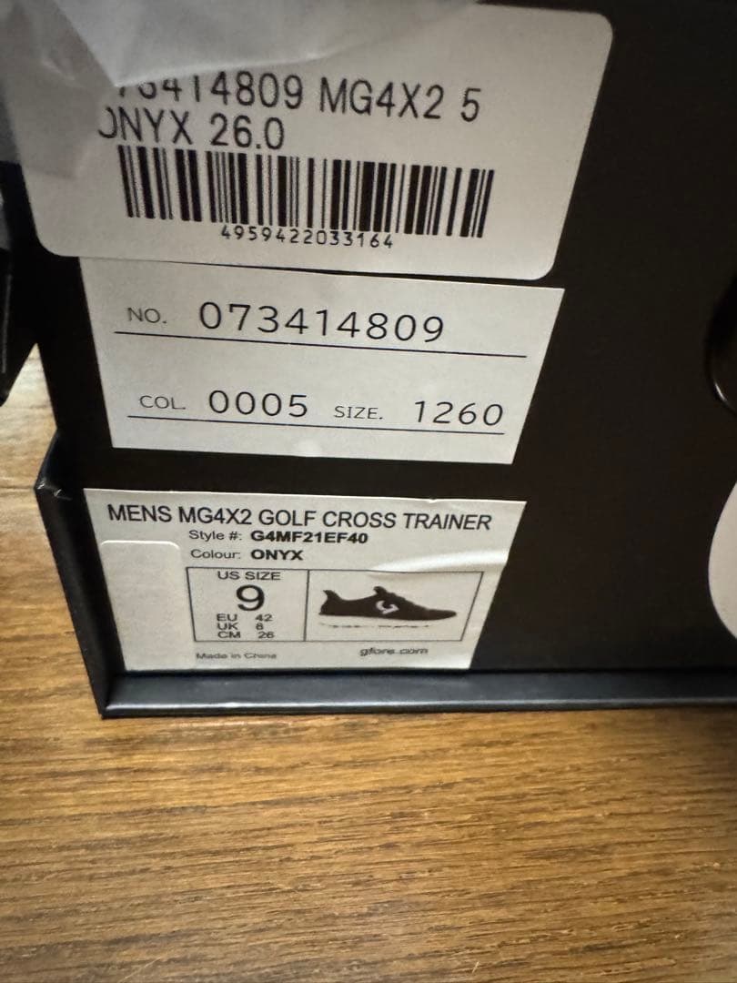 G/FORE ブラック 26.0cm ジーフォア