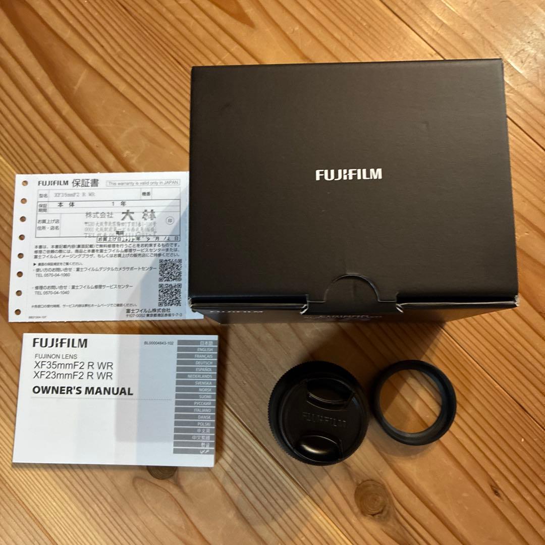 レンズ(単焦点) fujifilm xf35mmf2 r wr