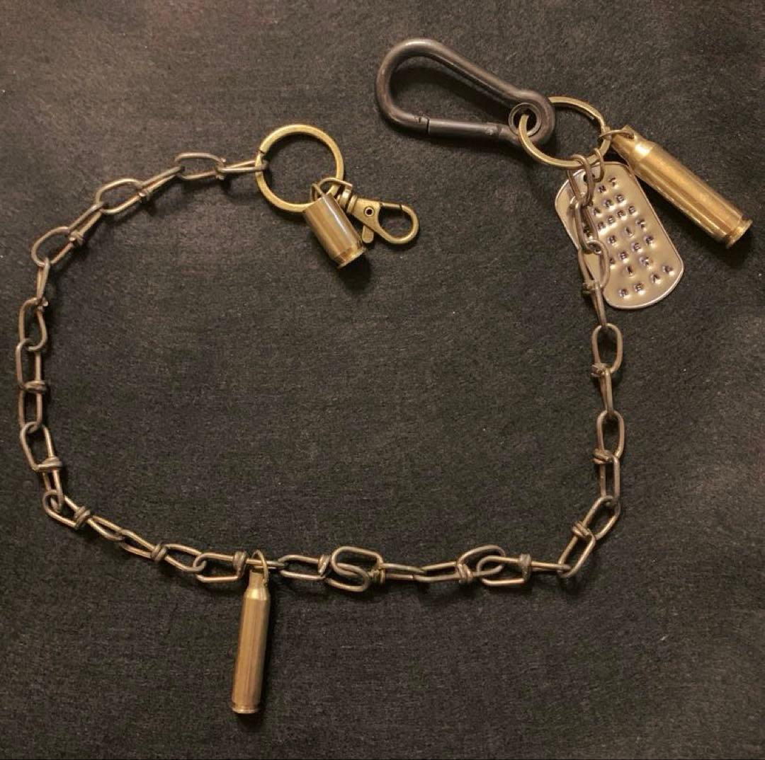 70sヴィンテージ ドッグタグ ウォレットチェーン ピールアンドリフト punk