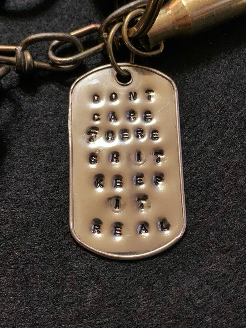 70sヴィンテージ ドッグタグ ウォレットチェーン ピールアンドリフト punk