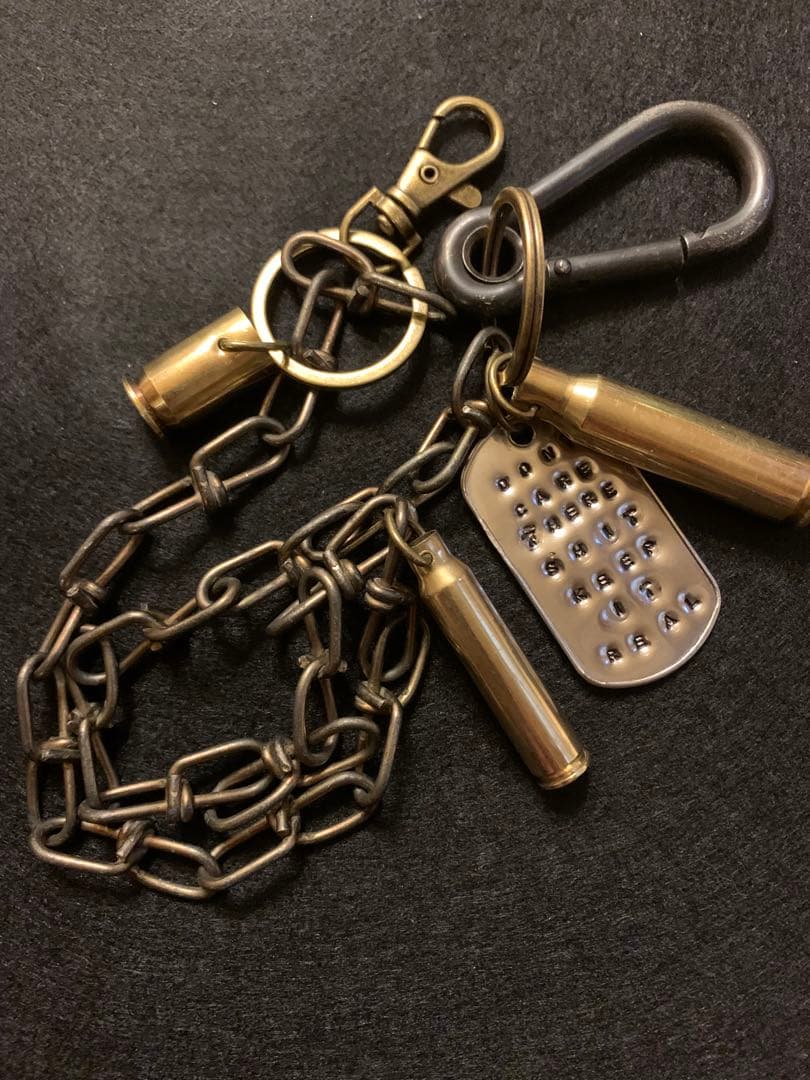 70sヴィンテージ ドッグタグ ウォレットチェーン ピールアンドリフト punk