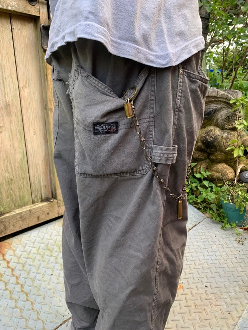 70sヴィンテージ ドッグタグ ウォレットチェーン ピールアンドリフト punk